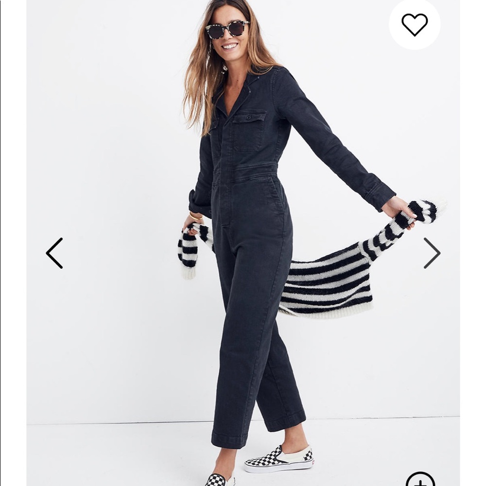 Garment Dyed Denim Slim Coverall Jumpsuit